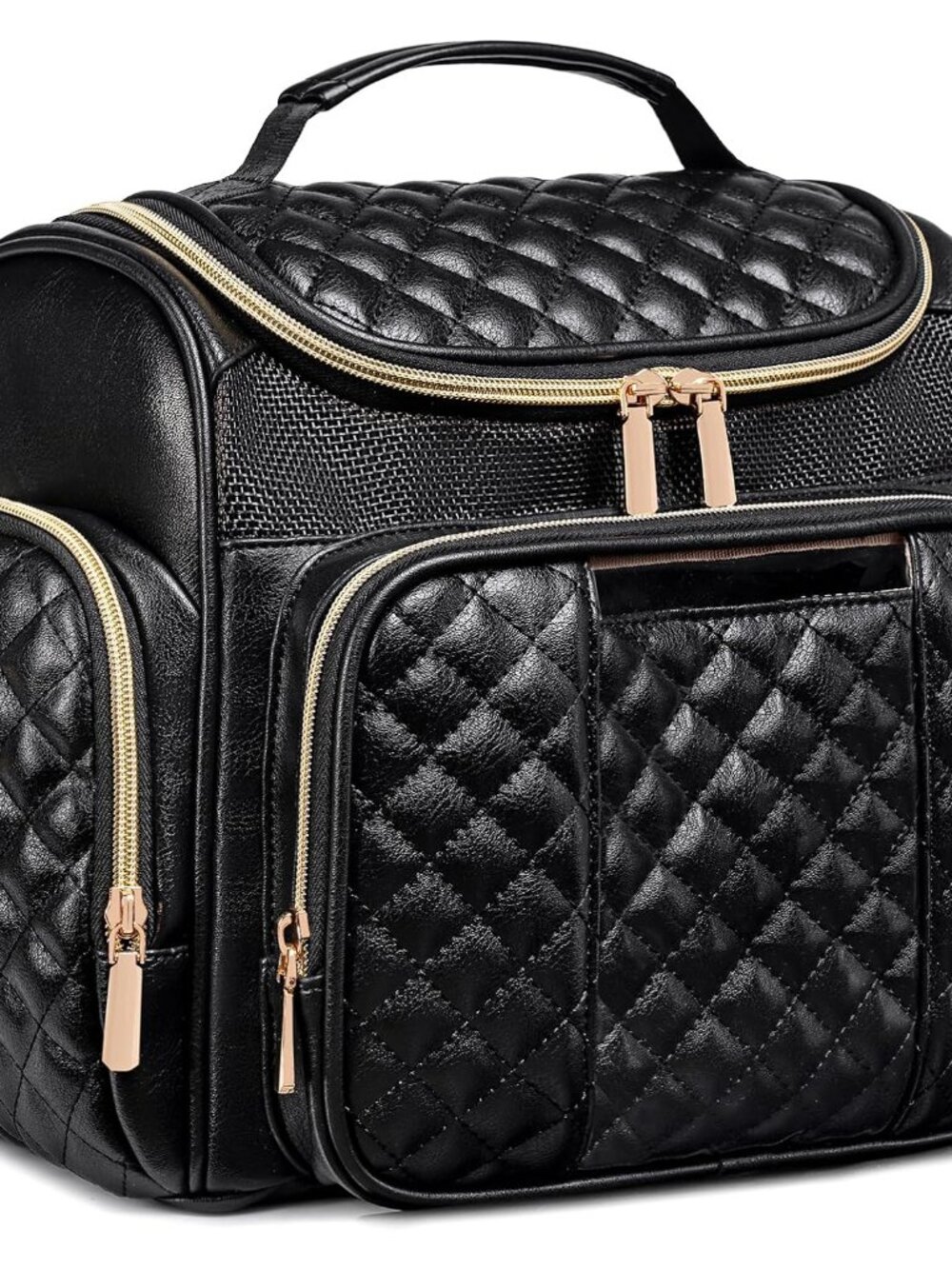 Large Leather Toiletry Bag for Women Men,Bathroom Bag,Water Resistant Shower Bag